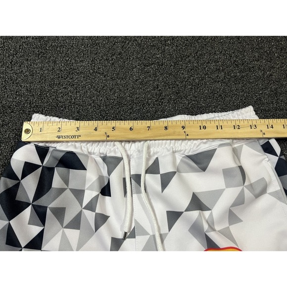 Kansas City Chiefs All Over Print Athletic Jogger Pants White Red Men's Size S - Picture 7 of 16